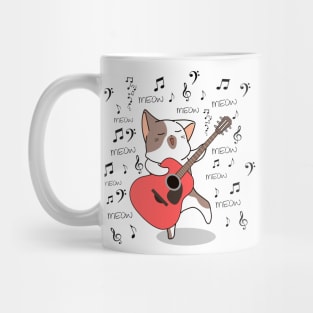 Singing cat, funny and cute design Mug